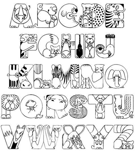 Printable Alphabet Coloring Sheets