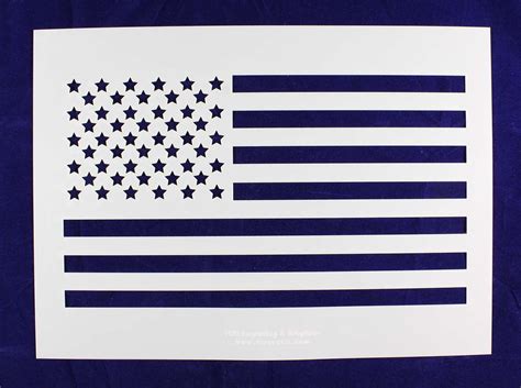 Printable American Flag Stencil