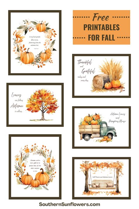 Printable Autumn Decorations