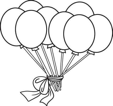 Printable Balloon Coloring Pages