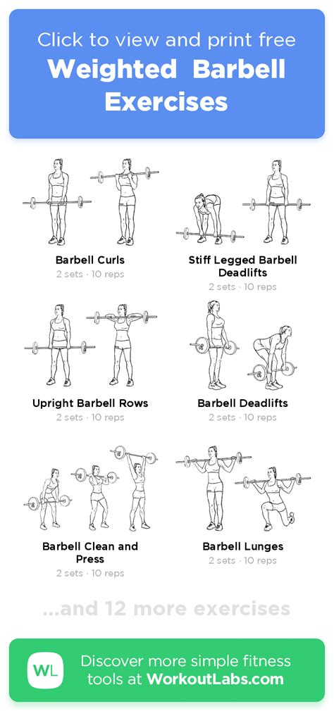 Printable Barbell Workouts