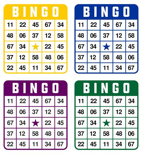 Printable Bingo Cards For Free