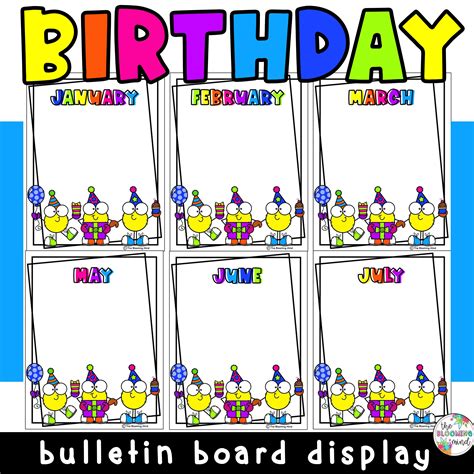 Printable Birthday Bulletin Board