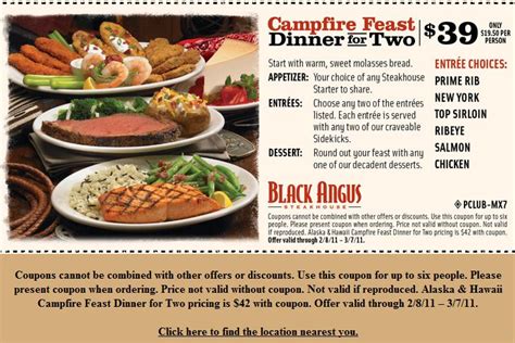 Printable Black Angus Coupons