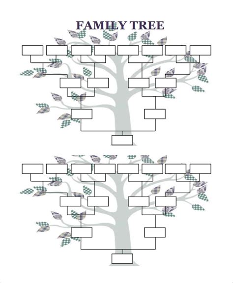 Printable Blank Family Tree Template