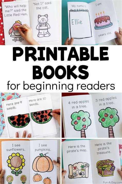 Printable Books For Kindergarteners