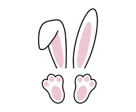 Printable Bunny Ears And Feet