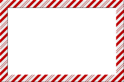 Printable Candy Cane Border