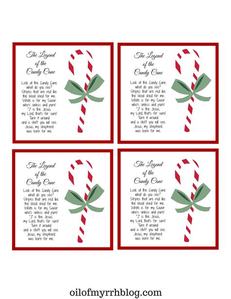 Printable Candy Cane Legend: A Sweet Holiday Tradition