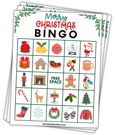 Printable Christmas Bingo Cards