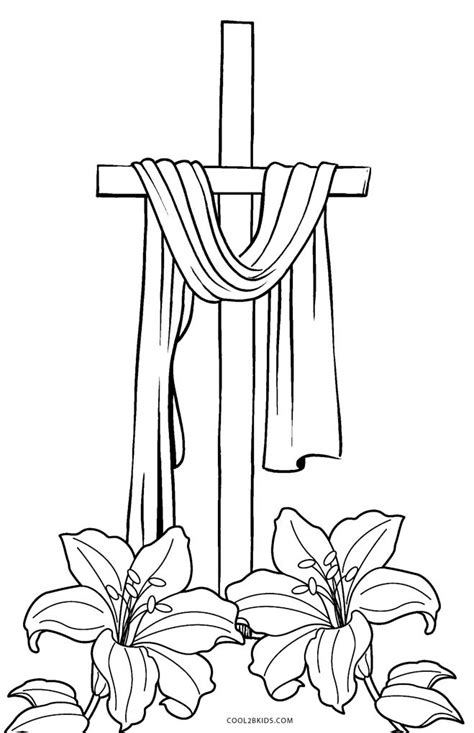 Printable Coloring Cross