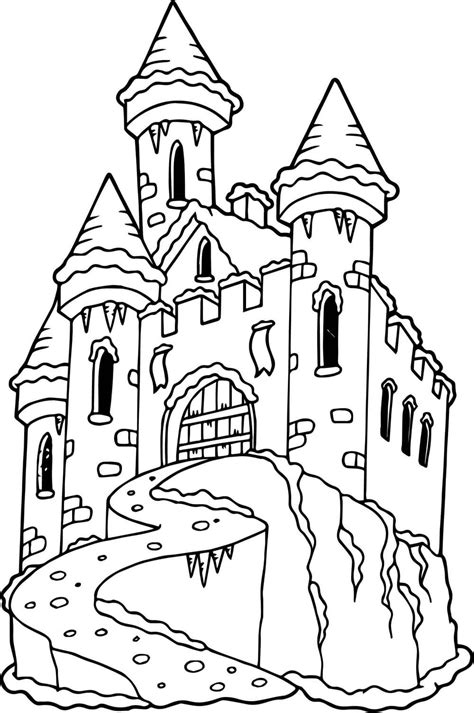 Printable Coloring Pages Castles