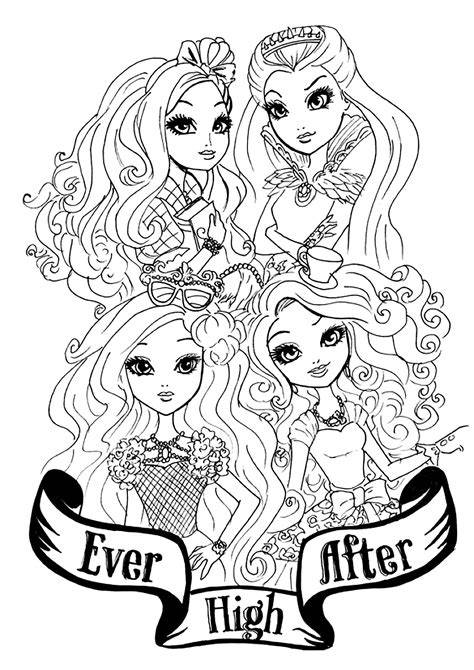 Printable Coloring Pages Ever After High