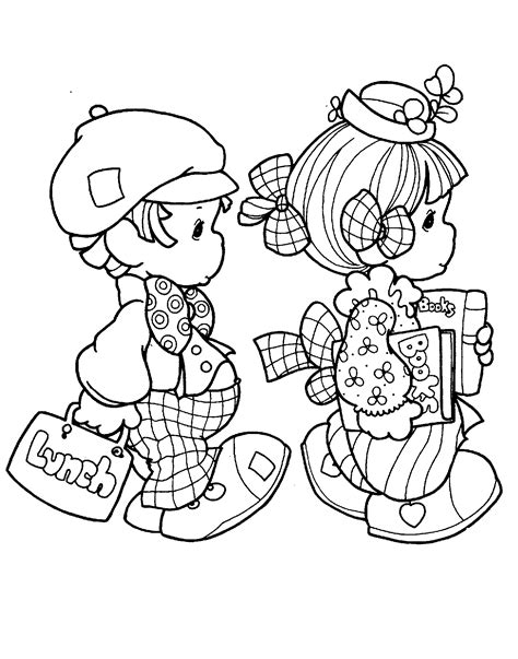 Printable Coloring Pages Of Precious Moments