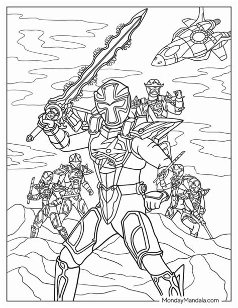 Printable Coloring Pages Power Rangers