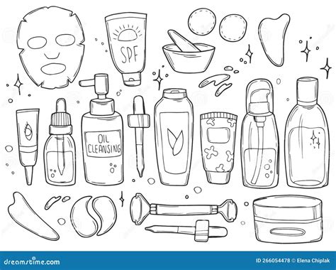 Printable Coloring Sheets Skincare Cut Out
