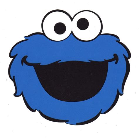 Printable Cookie Monster Face