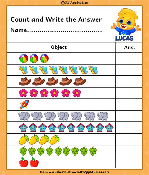 Printable Counting Worksheets