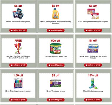 Printable Coupons For Target