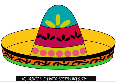 Printable Cut Out Sombrero Template