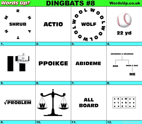 Printable Dingbats
