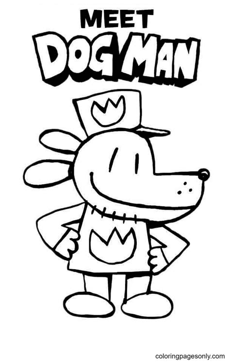 Printable Dogman Coloring Pages