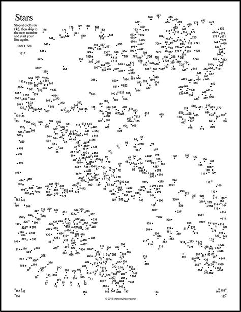 Printable Dot To Dot Difficult