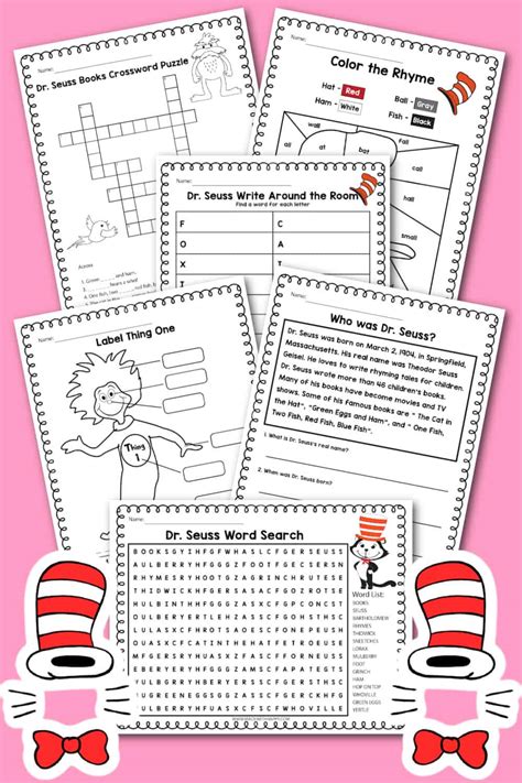 Printable Dr Seuss Activities