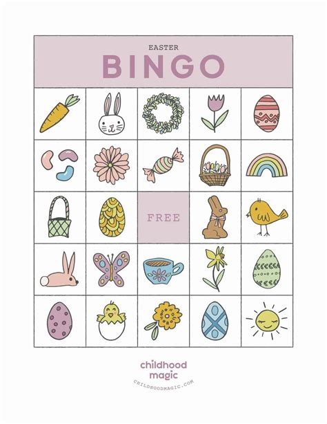 Printable Easter Bingo