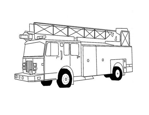 Printable Fire Truck Pictures To Color