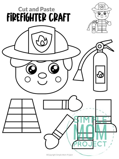 Printable Firefighter Craft