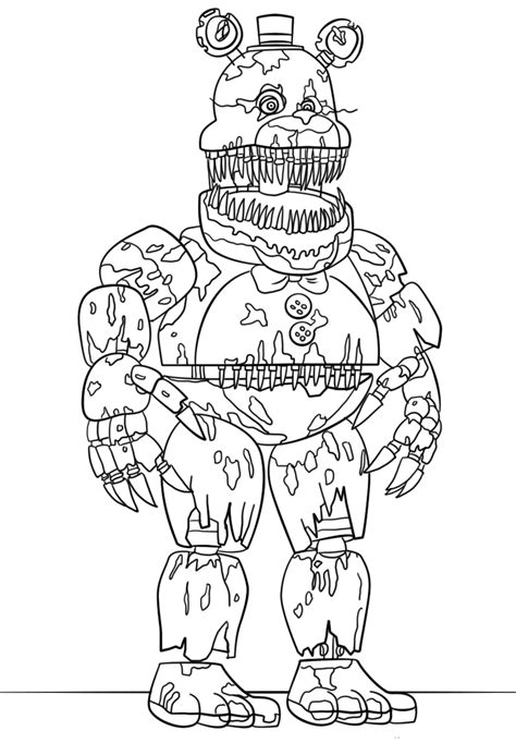 Printable Five Nights At Freddy's Coloring Pages