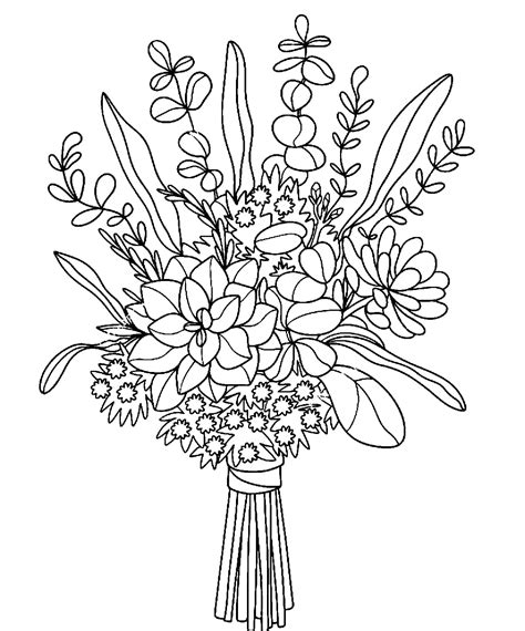 Printable Flower Bouquet
