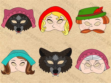 Printable Free Red Riding Hood Mask