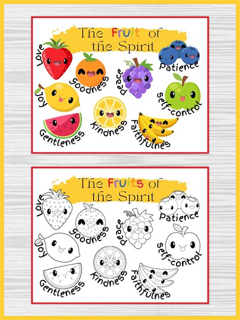 Printable Fruit Of The Spirit