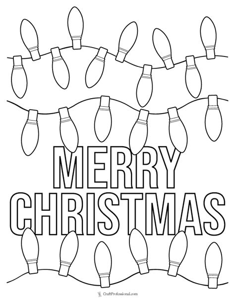 Printable Full Page Christmas Coloring Pages