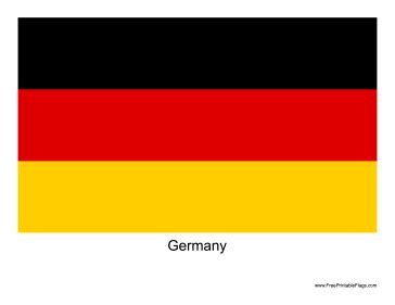 Printable German Flag