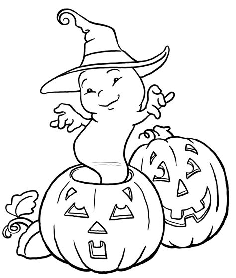 Printable Ghost Coloring Pages