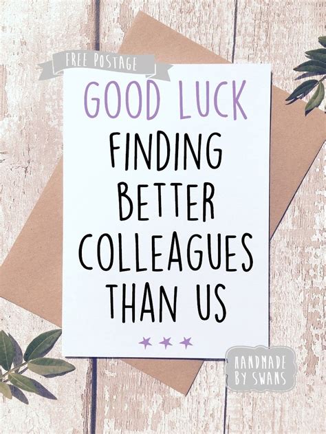 Printable Goodbye Card For Coworker