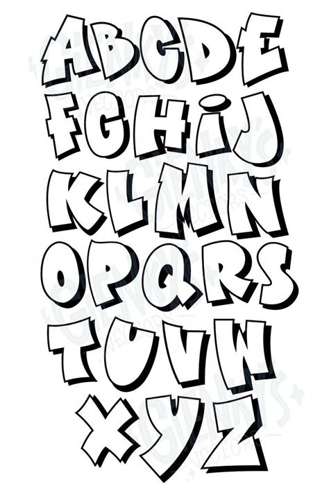 Printable Graffiti Alphabet Letters