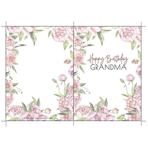 Printable Grandma Birthday Cards