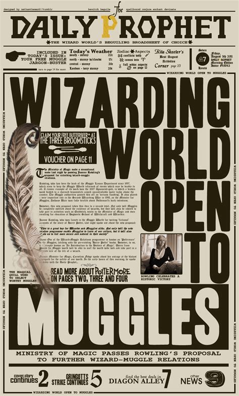 Printable Harry Potter Newspaper