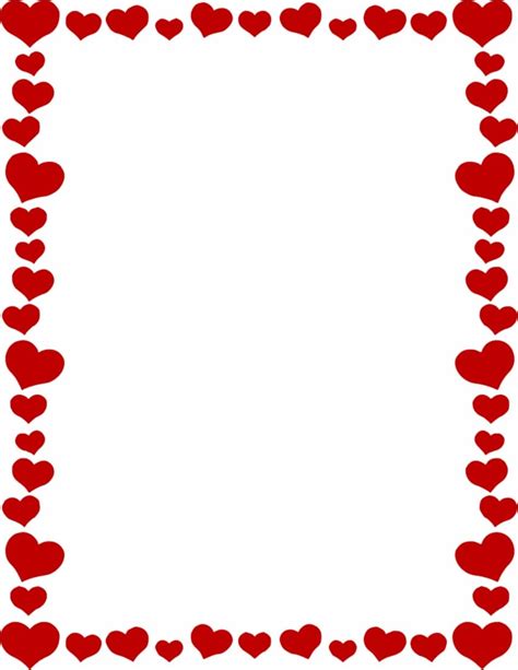 Printable Heart Border