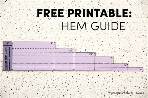 Printable Hem Guide