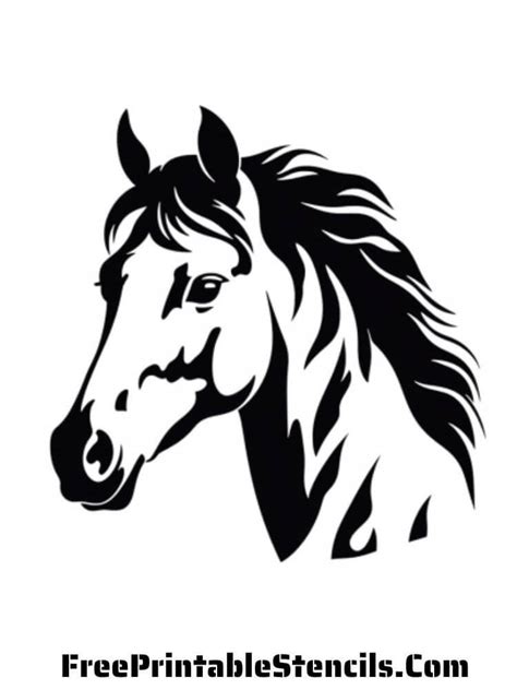 Printable Horse Stencil