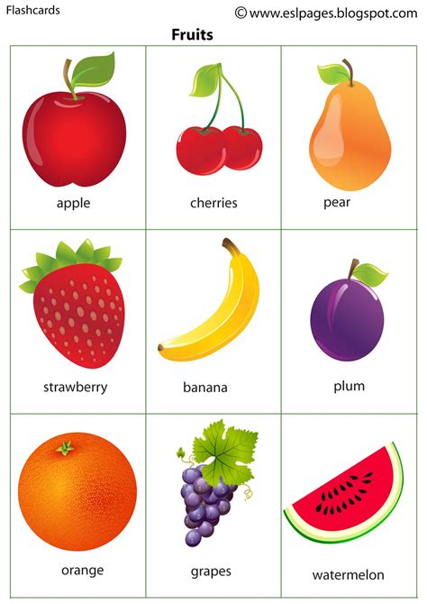 Printable Images Of Fruits