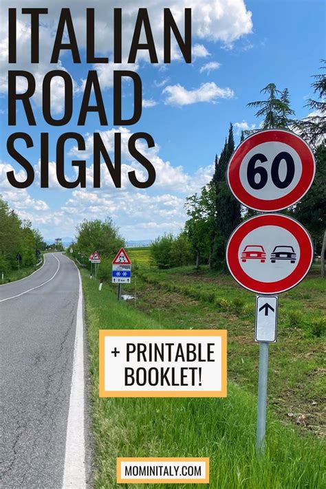 Printable Italian Road Signs