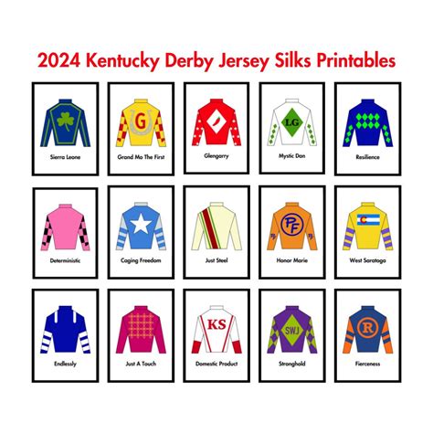 Printable Jockey Silks