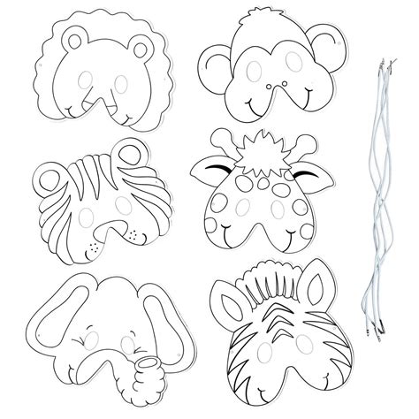 Printable Jungle Animal Masks