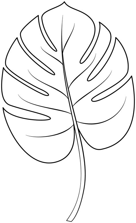 Printable Jungle Leaf